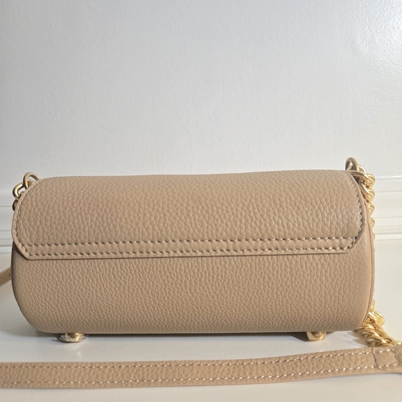 New Simkhai Rola Cylinder Calf Leather Gold Tone Chain Camel Crossbody Handbag - Picture 12 of 16
